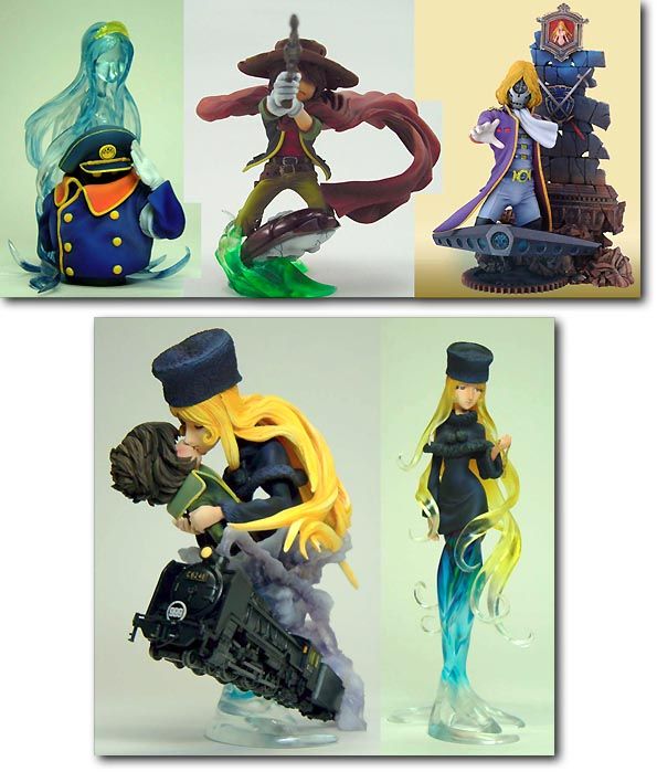 Japanese Anime Galaxy Express 999 Train Figure Mecha B  