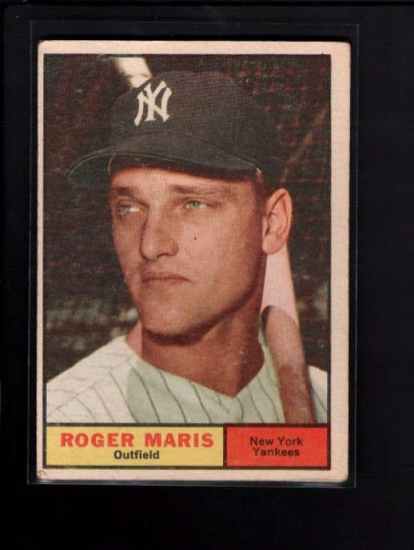 1961 TOPPS #2 ROGER MARIS VG EX A9094  