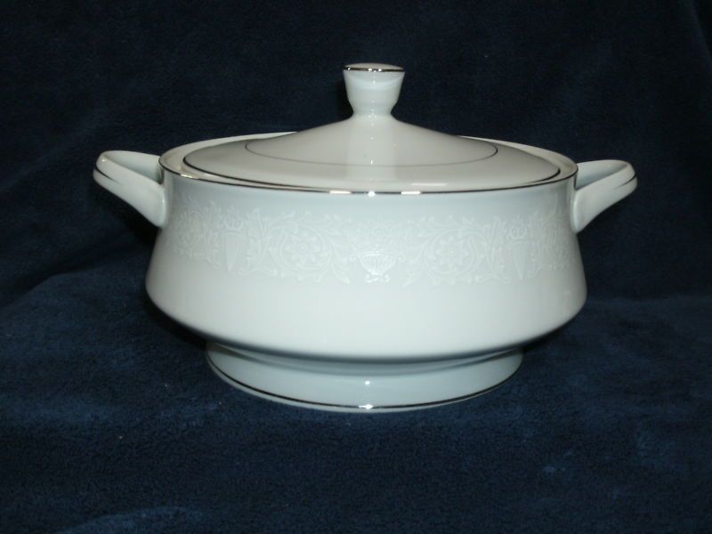 Crown Victoria Lovelace Covered Vegetable Serving Bowl  