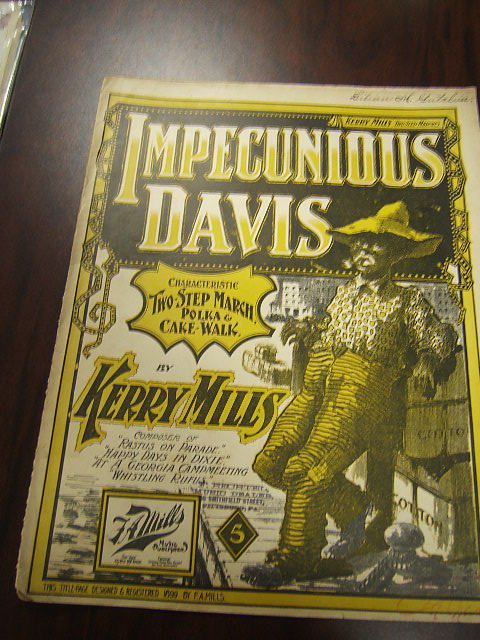 Vintage Sheet Music Black Americana Memorabilia 1890s  