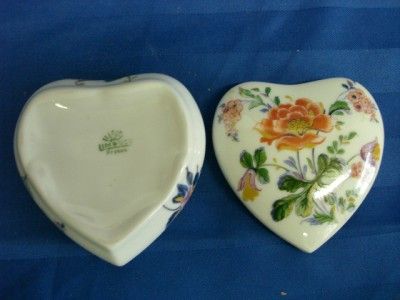 New Vintage Limoges France Floral Heart Jewelry / Trinket Box_Fast 