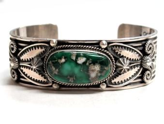 Andy Cadman Broken Arrow Variscite Cuff IncrediblePiece  