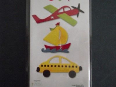 SIZZIX BEACH TRANSPORTATION BOY BUILD BUDDY STUFF ANIM  