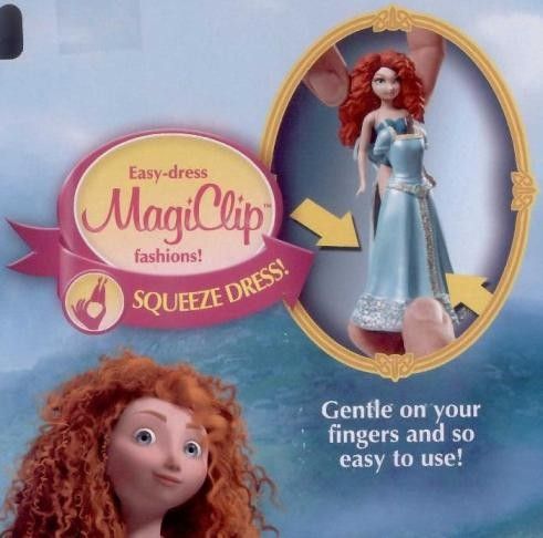   Moments MagiClip Doll Disney Pixar 2012 Movie BRAVE Mattel X4946