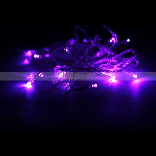 New Bright Lights Home Decoration Purple 30 LED Battery Outdoor String 