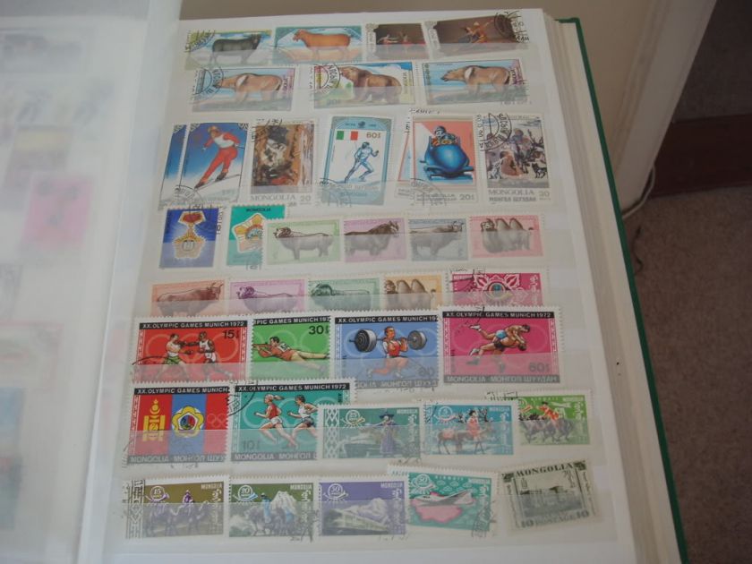 Mongolia collection of stamps in large stockbook, Touva etc. All shown 