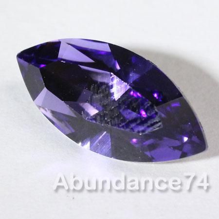 Swarovski 4228 15mm Xilion Navette Tanzanite Foiled  