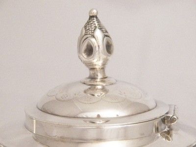 C1875 VICTORIAN RACINE SILVER PLATE AESTHETIC FIGURAL LION TEA POT 