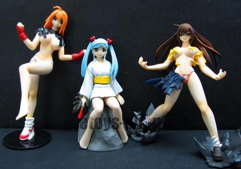 IKKI TOUSEN Sonsaku Hakufu Sexy Part 1 Gashapon Set 6  