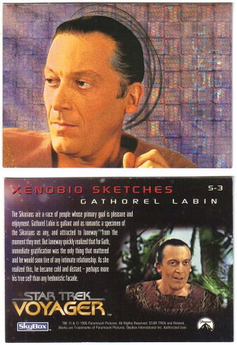 Star Trek Voyager Labin Xenobio Sketches Foil Card S3  