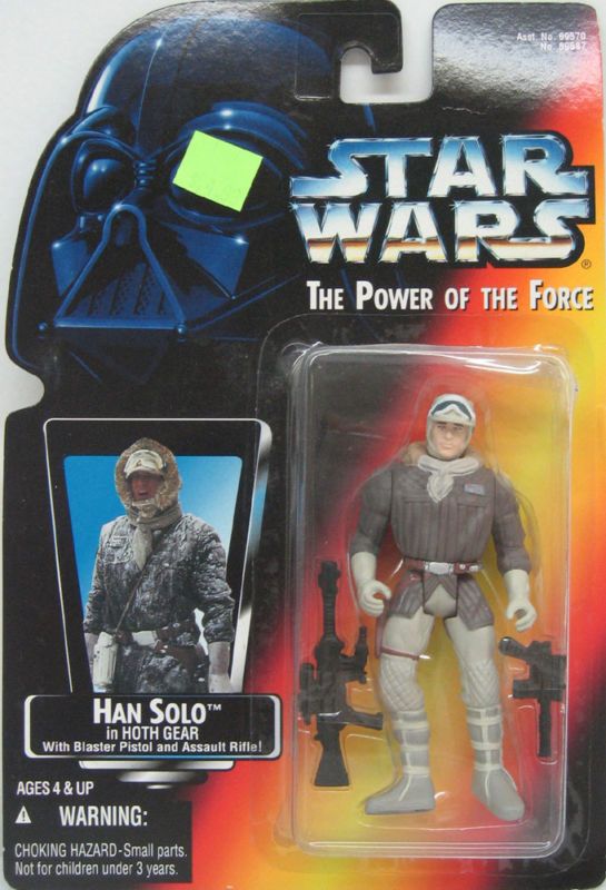 Star Wars 3 3/4 POTF Red Card Han Solo in Hoth Gear  