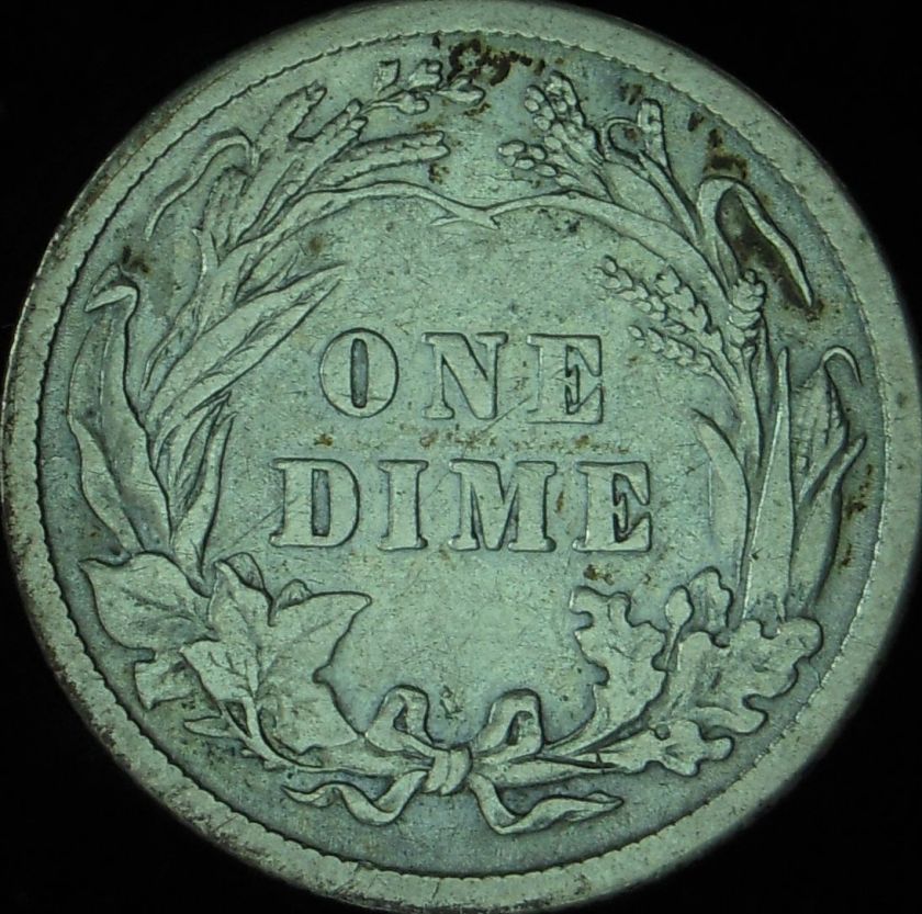 1914 P VF++ Barber Dime     