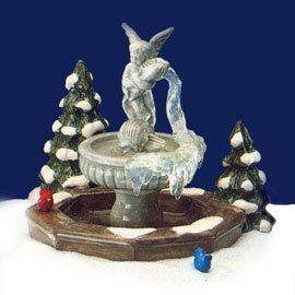 Retired Dept 56 Snow Village   Winter Fountain   Mint  