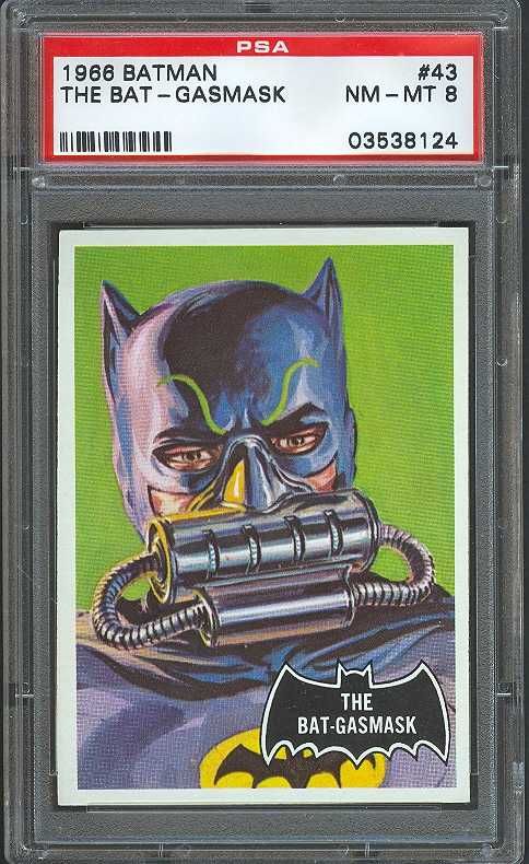 1966 BATMAN #43 THE BAT GASMASK PSA 8  