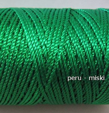 CONE THREAD, GREEN, for MACRAME FRIENDSHIP BRACELETS , NYLON CORD 