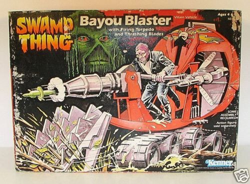 SWAMP THING BAYOU BLASTER VEHICLE w FIRING TORPEDO MIB  