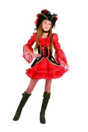 Childs Lacey Pirate Swasbuckler Costume Dress 12 14  