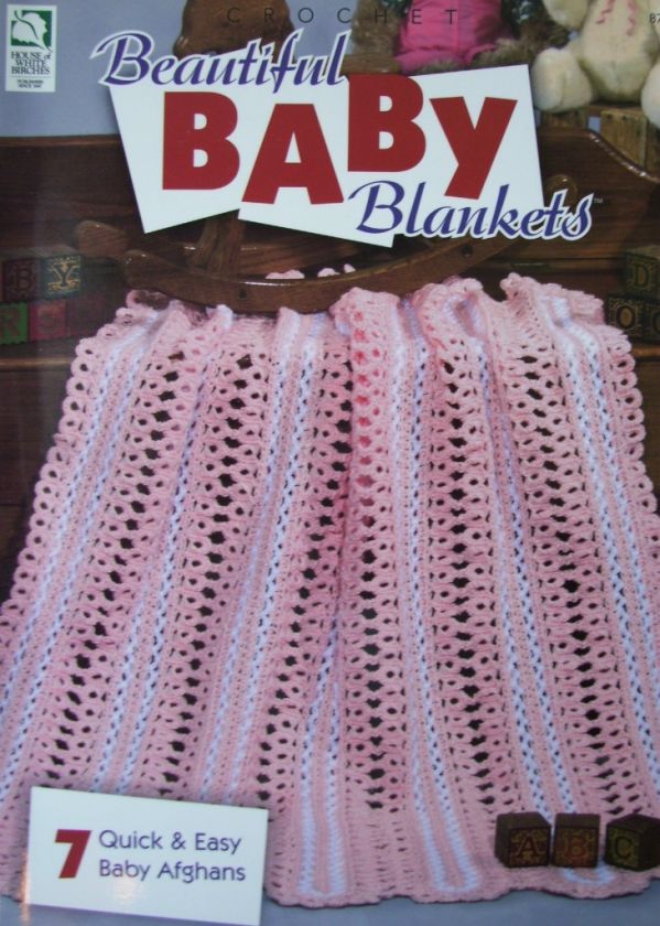 BEAUTIFUL BABY BLANKETS, Crochet Pattern Book, Afghans  