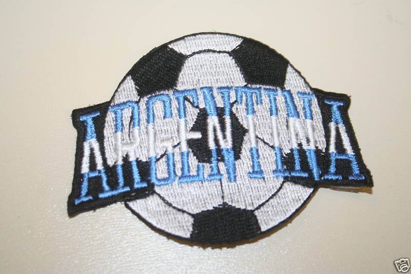 ARGENTINA SOCCER BALL FOOTBALL BADGE PATCH CREST NEW  