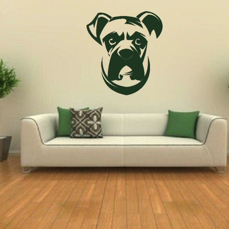 BOXER DOG WALL ART DECAL GRAPHIC STICKER rub on vinyl transfer new DO7 