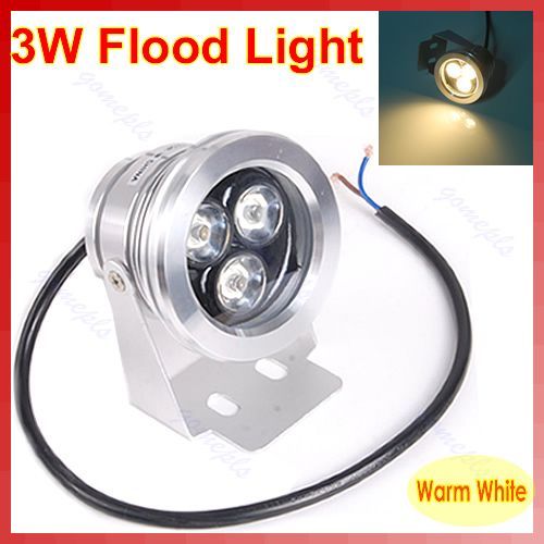 3W Outdoor High Power LED Waterproof Floodlight Flood Light Warm White 