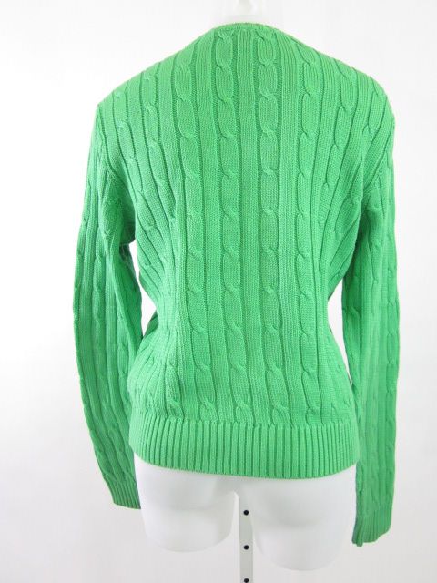 RALPH LAUREN Black Label Cable Knit Crewneck Sweater L  