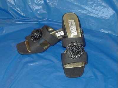 Womens Black Slide, Dress or Casual Shoe.size 9 M ( B )  