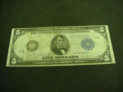   FRN 7 G FEDERAL RESERVE LARGE BLUE NOTE CHICAGO, IL TAKE A LOOK  