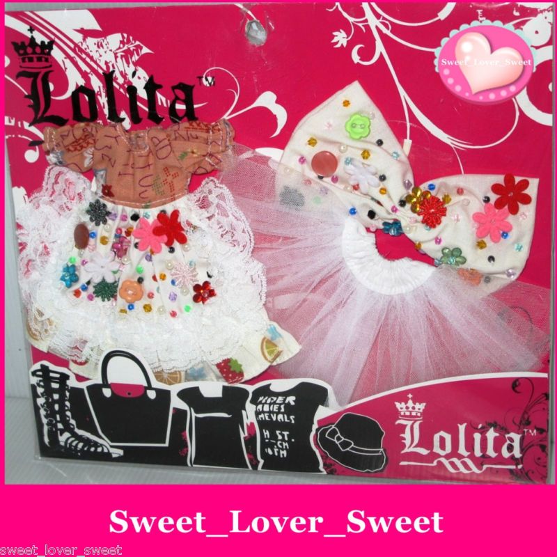 Lolita Blythe Doll Outfit Cute Fancy Colorful Dress Set  