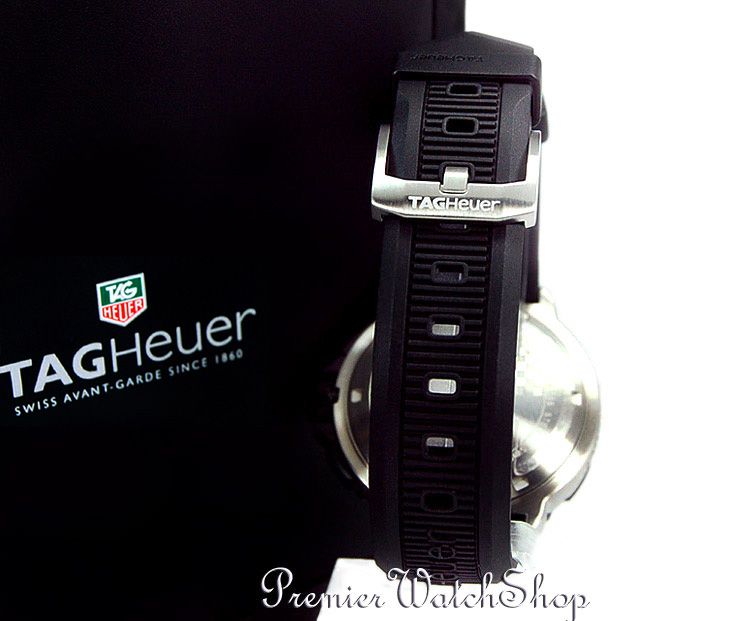 NEW TAG HEUER FORMULA 1 ALARM WAH111C.BT0714 BLACK RUBBER MENS F1 