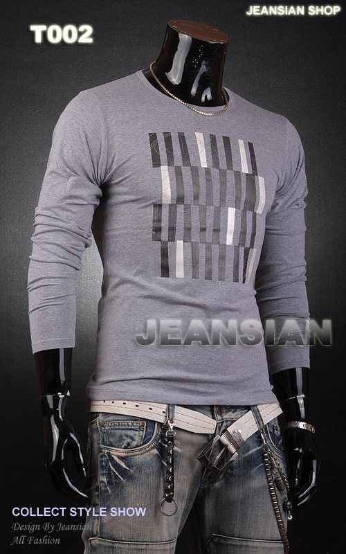 SWM Mens Print Lycra Long Sleeve T Shirt Tee Collection  