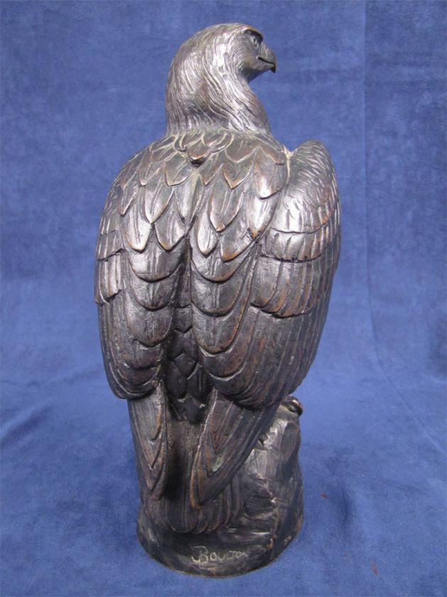 Bronze Sculpture Bald Eagle Joseph Boulton Signed #548  