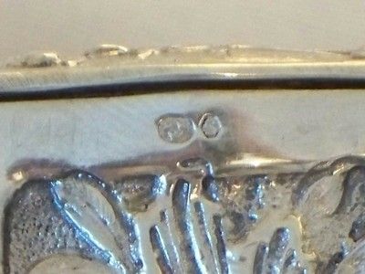 SMALL HEAVY ANTIQUE SWEDISH SILVER SNUFF BOX TRINKET BOX  