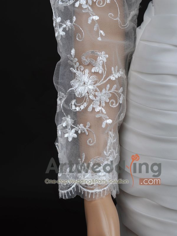 Sheer Lace Tulle Bridal Shawl Wrap Formal Party Jacket Bolero CUSTOMER 