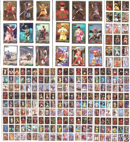 Super Sentai/Power Rangers Cards Complete Set #001 #225  