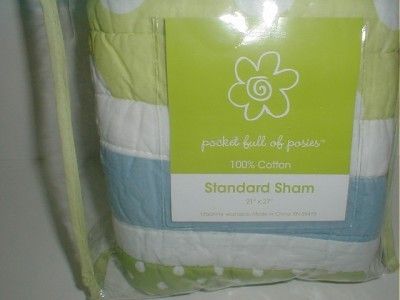 KADANCE POCKET FULL OF POSIES STANDARD QUILTED SHAM NIP  