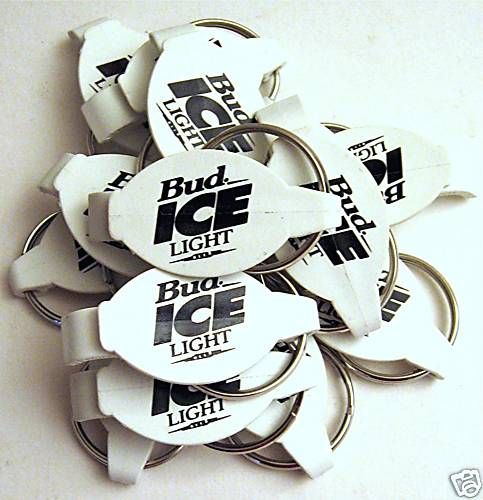 25 Bud Ice Light Bottle Opener An Busch Beer Key Chain  