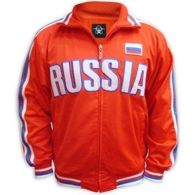 RUSSIA Soccer Track Jacket Football Red  