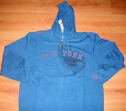 NEW YORK METS HOODIE JACKET XL MITCHELL & NESS  