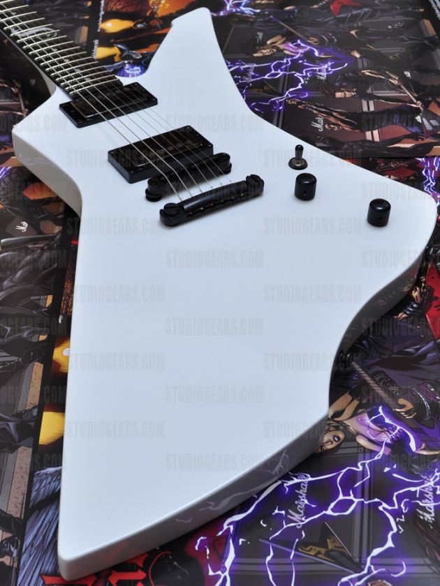 ESP LTD James Hetfield SNAKEBYTE in White.JH Snake byte  