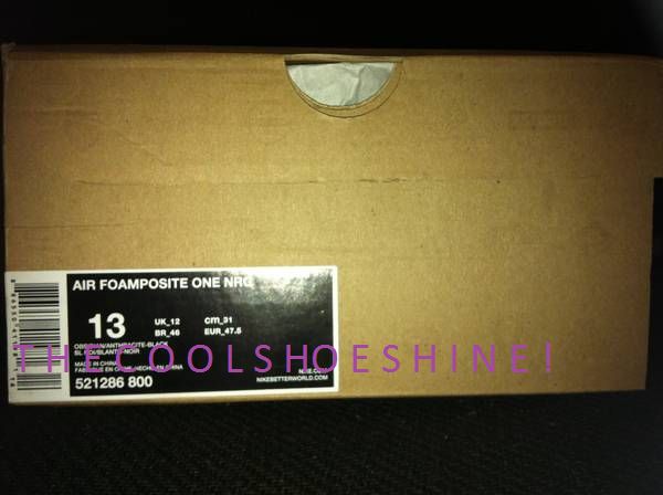   Air FOAMPOSITE ONE 1 PENNY NRG ALL STAR GALAXY PURPLE BLUE GREY DS 13