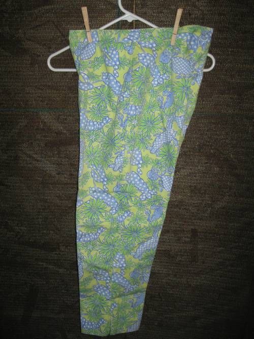 Lilly Green Lobster Capris Pants 2  