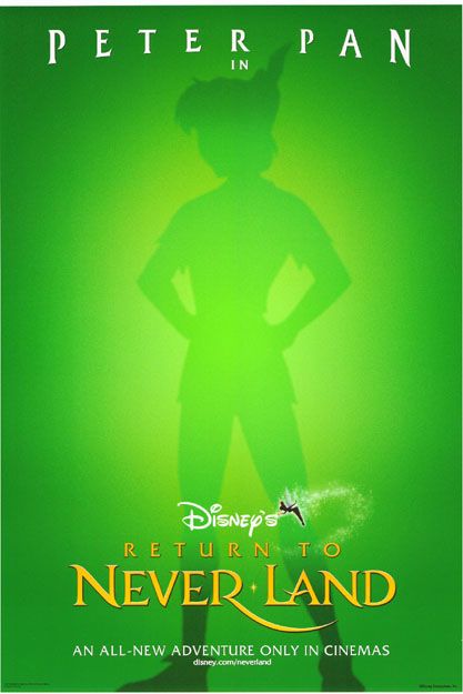 RETURN TO NEVERLAND MOVIE POSTER PETER PAN +LOTR +SPIDY  