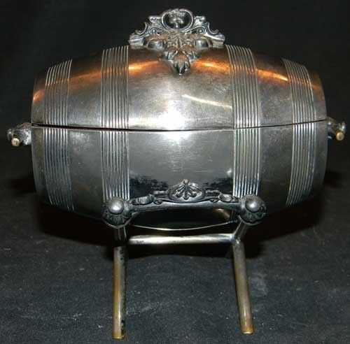 ANTIQUE 1880s SILVER PLATE JEWEL CASKET  