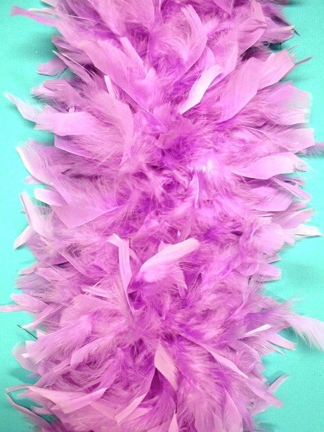 80 Gram CHANDELLE FEATHER BOA   LAVENDER 2 Yards Crafts  