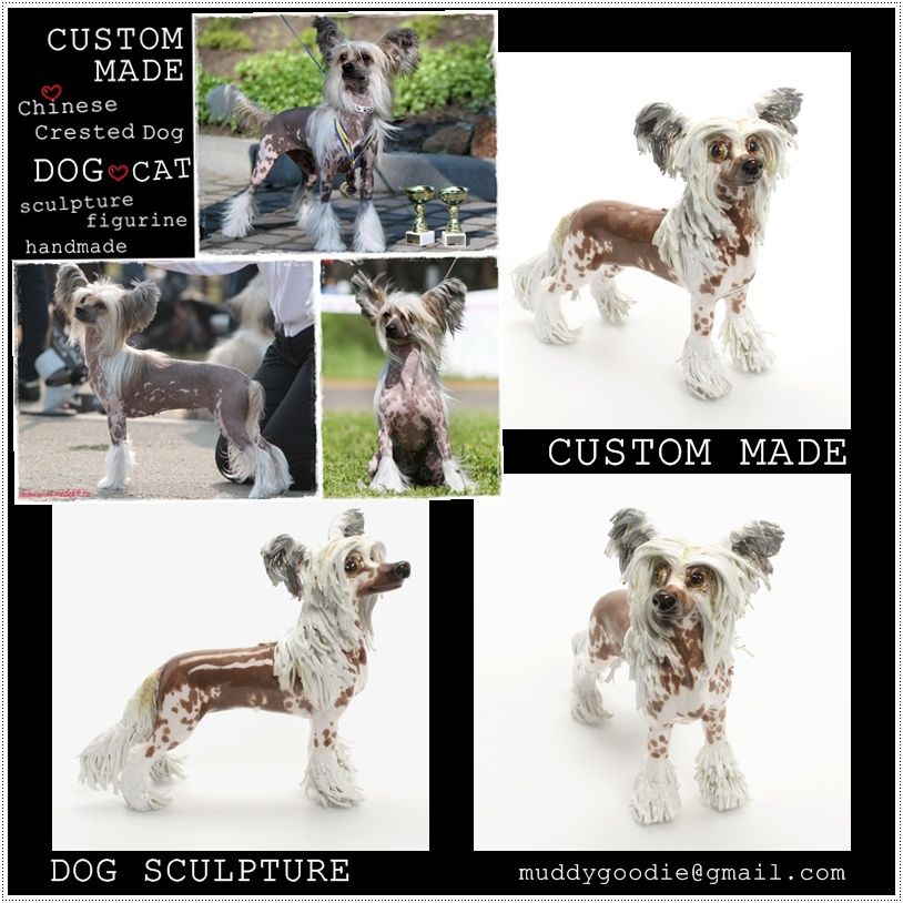 Custom Dog Sculpture Figurine any dog breeds cat or animals handmade 