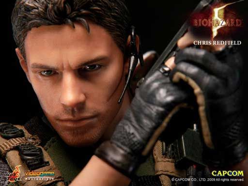 HOTTOYS HOT TOYS BRIOHAZARD 5 CHRIS REDFIELD BSAA FIGURE 1000% GENUINE 