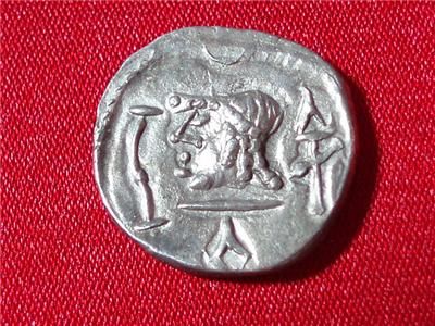 Himyarite Confed Emperor 100 BC Silver Denarius #pt13  