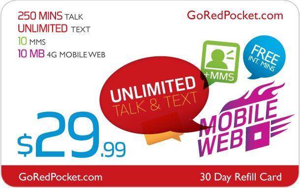 REDPOCKET MOBILE SIMCARD 4G  BRAND NEW  