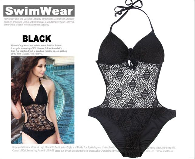 Plus size one piece Black Monokini bikini swimsuits size XL( US 16 18 